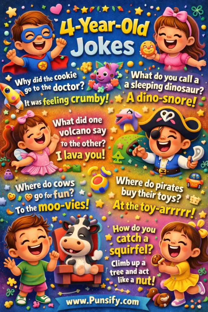 147+ Gigglefest of 4 Year Old Jokes and Puns for Endless Chuckles