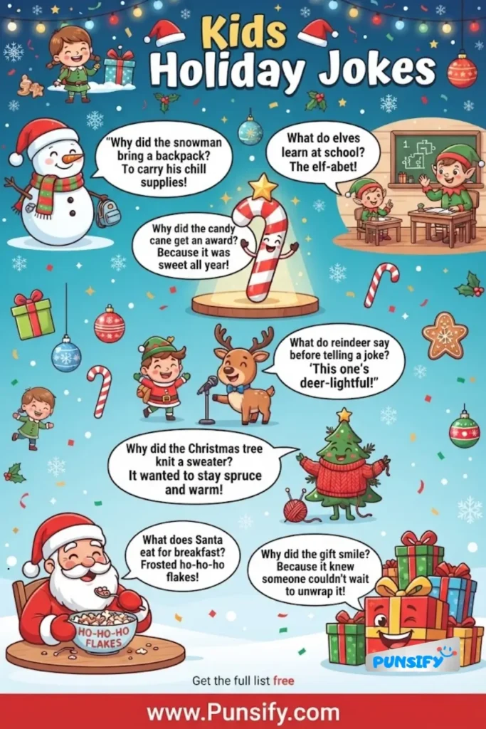 185+ Kids Holiday Jokes for Endless Family Fun and Laughter in 2026