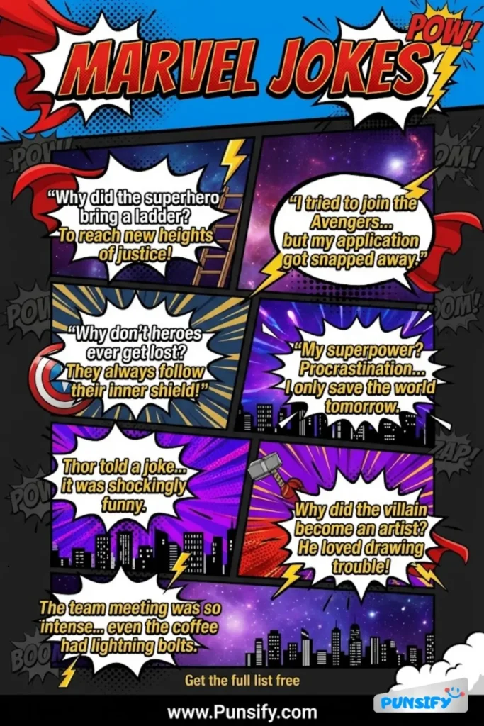 185+ Hilarious Marvel Jokes & Puns That Will Make You Laugh Out Loud