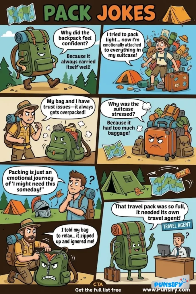 185+ Hilarious Pack Jokes & Puns for Endless Laughter and Family Fun