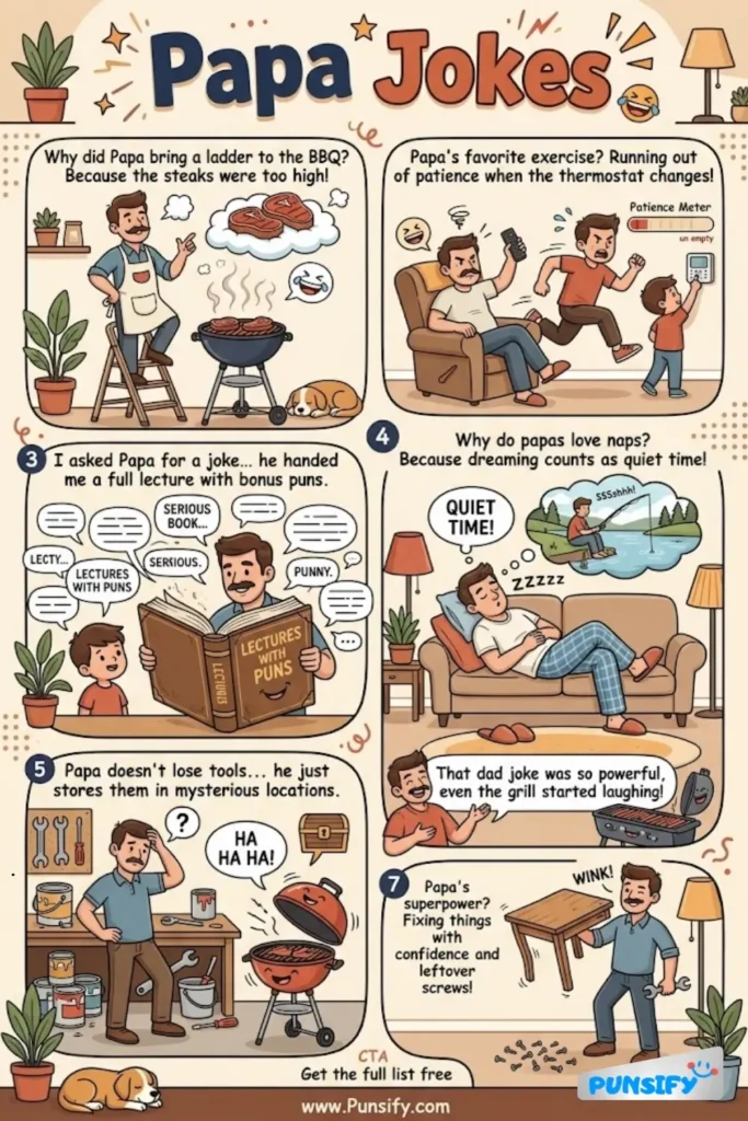 167+ Hilarious Papa Jokes & Puns to Tickle Your Funny Bone and Brighten Your Day