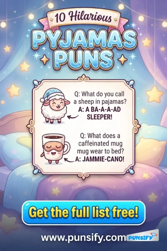 159+ Hilarious Pyjamas Puns for Cozy Laughs and Snuggly Smiles