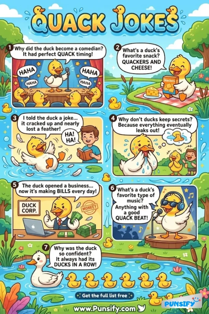 175+ Hilarious Quack Jokes & Puns That Will Make You Laugh Out Loud Today