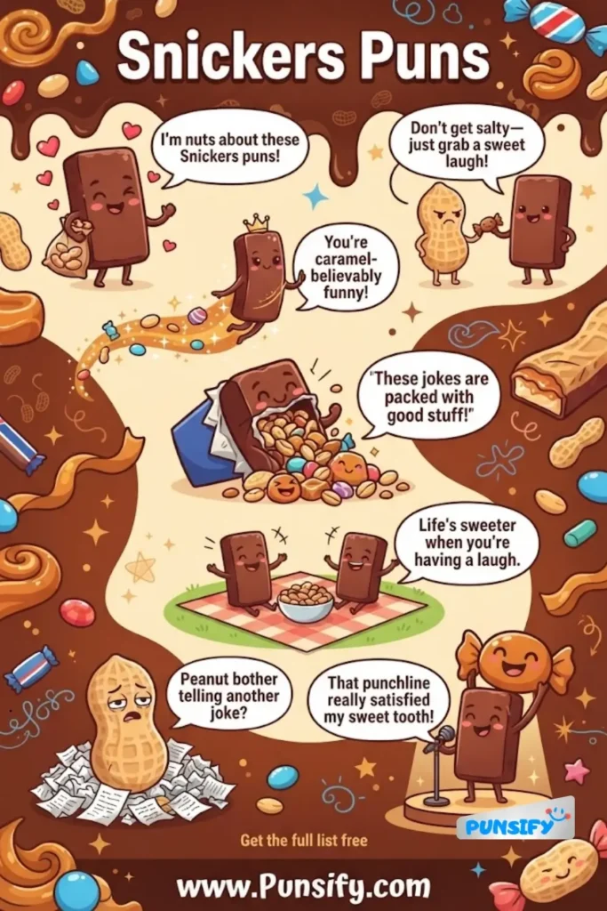 183+ Snickers Puns That Will Make You Laugh Out Loud Today