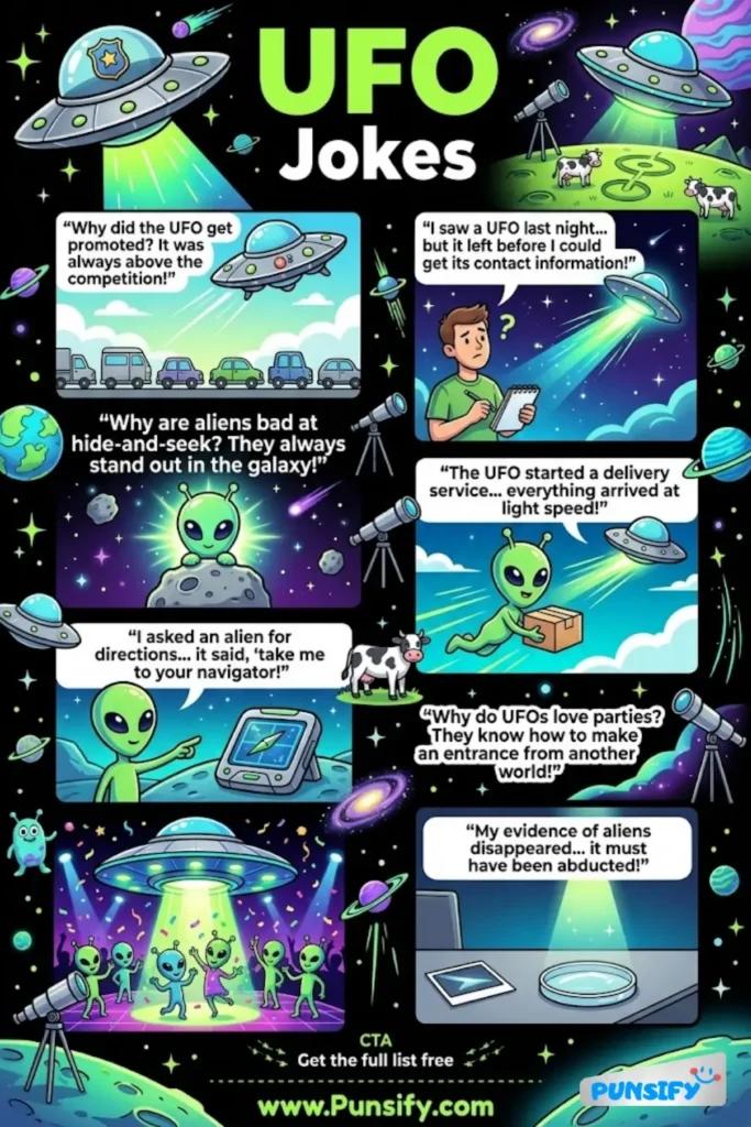 167+ Hilarious UFO Jokes & Puns That Will Take You to Another Galaxy of Laughter