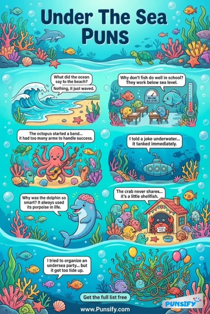 193+ Hilarious Under The Sea Puns & Jokes for a Splash of Fun and Laughter