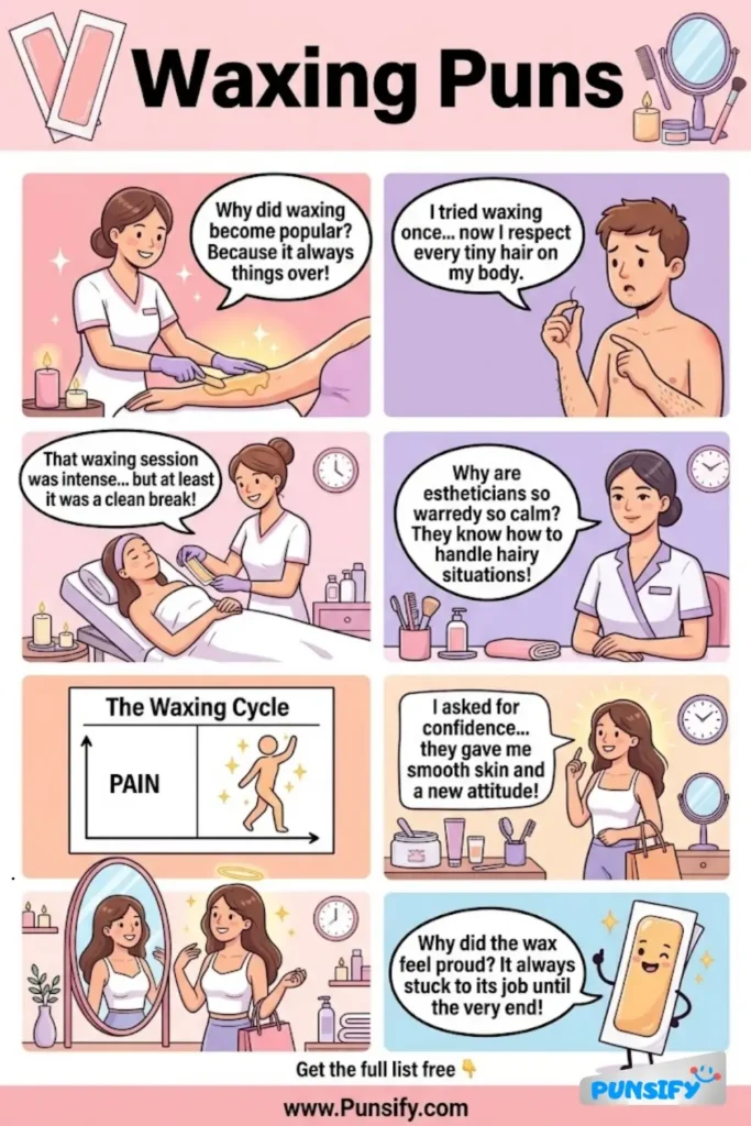 185+ Hilarious Waxing Puns & Jokes to Lighten Your Hair Removal Routine