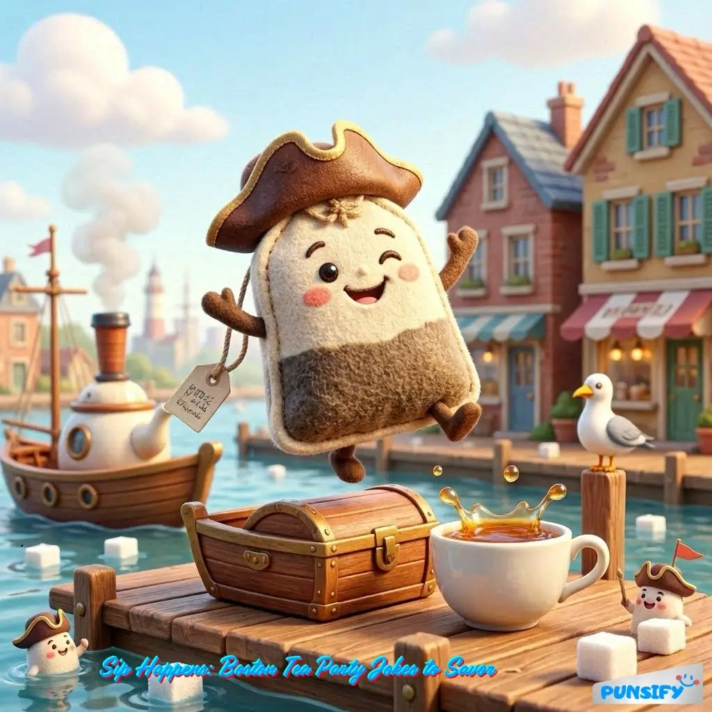 167+ Hilarious Boston Tea Party Jokes & Puns Brewing Up a Laugh Riot in History!