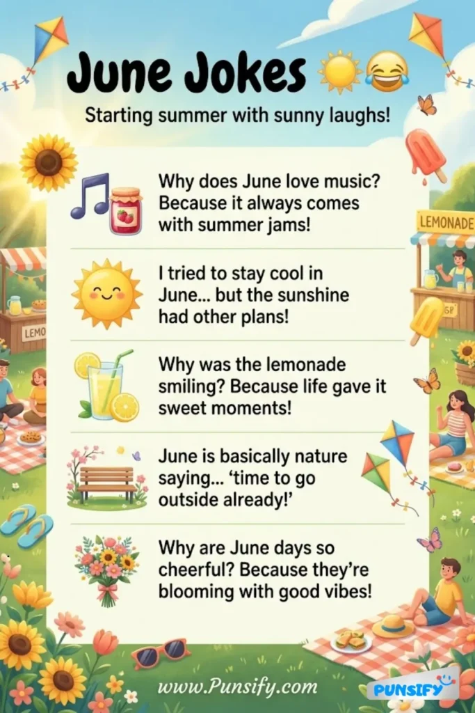 157+ Chuckles for June Jokes and Puns that Will Make You Roar with Laughter