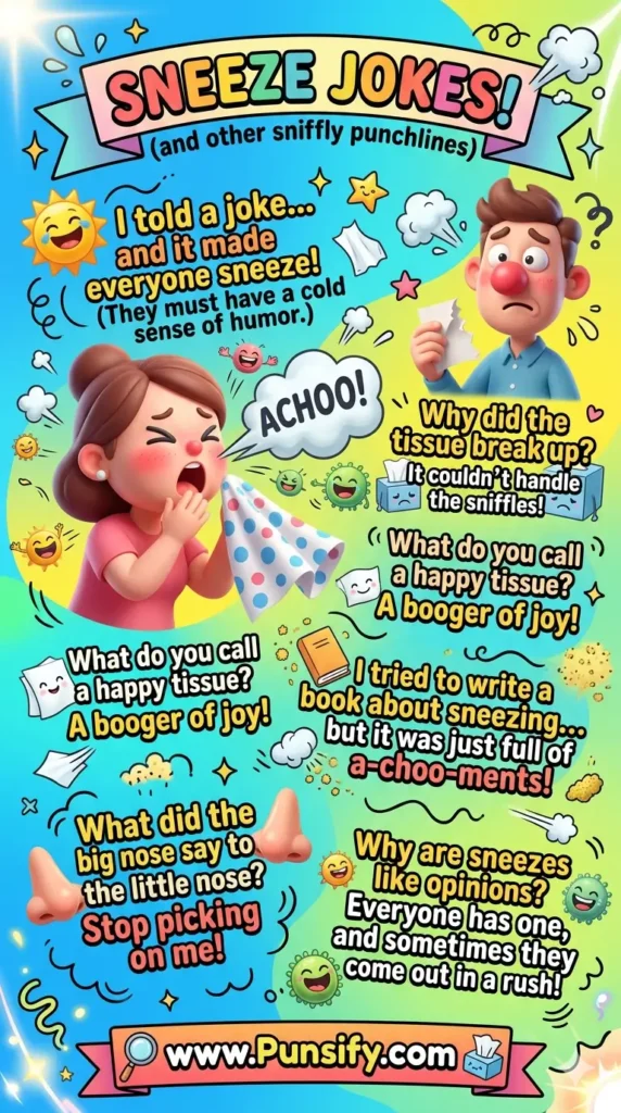 185+ Hilarious Sneeze Jokes to Tickle Your Funny Bone and Brighten Your Day