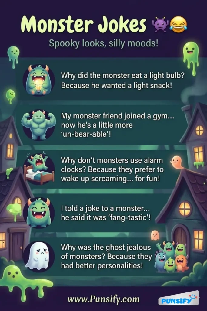 179+ Hilarious Monster Jokes That Will Tickle Your Funny Bone Today