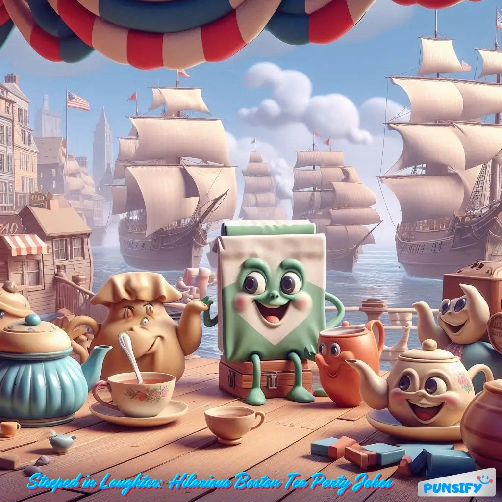 185+ Brew-tiful Boston Tea Party Jokes and Puns to Steep Your Sides in Laughter