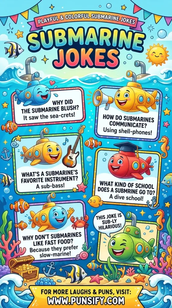 165+ Hilarious Submarine Jokes to Dive Deep into Laughter and Fun