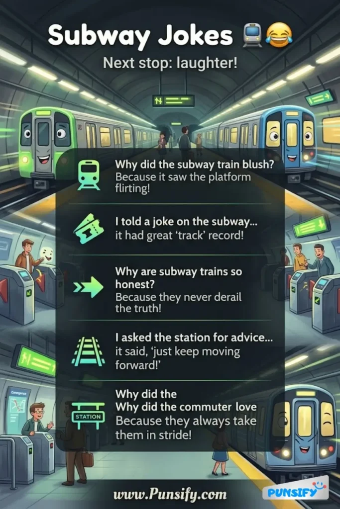 193+ Hilarious Subway Jokes and Puns to Keep You Laughing All the Way Home