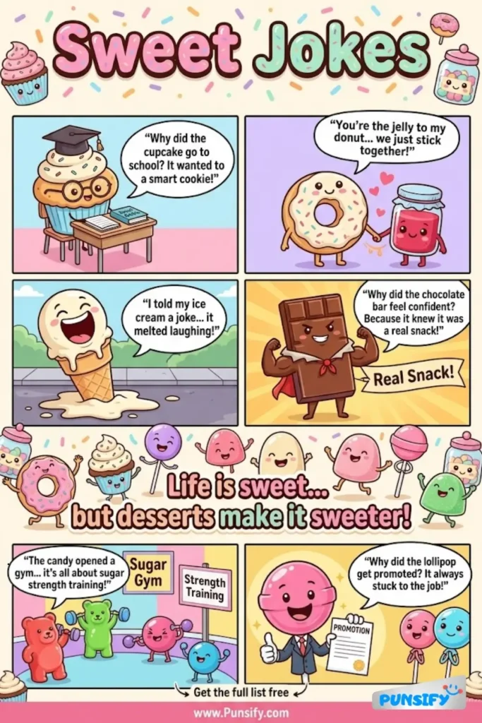 173+ Hilarious Sweet Jokes & PUns to Brighten Your Day with Laughter and Fun