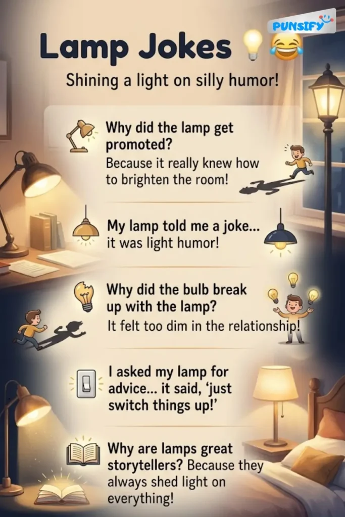 187+ Bright Ideas in Lamp Jokes and Puns That'll Light Up Your Day