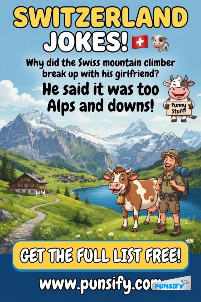193+ Hilarious Switzerland Jokes for Family Fun and Lighthearted Laughter
