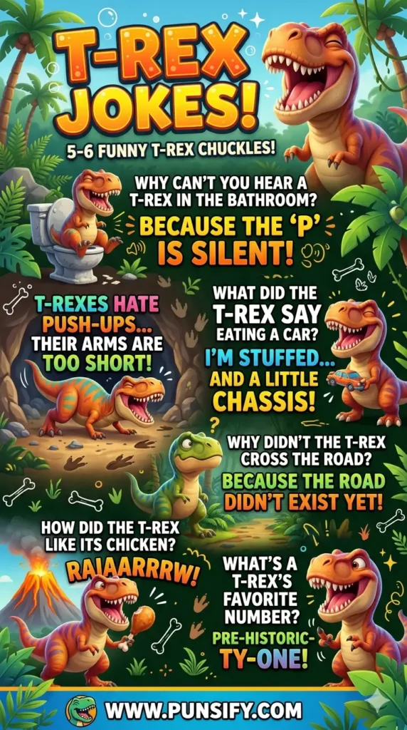 Dino-Mite Laughs 137+ T Rex Jokes That Will Have You Roaring with Laughter