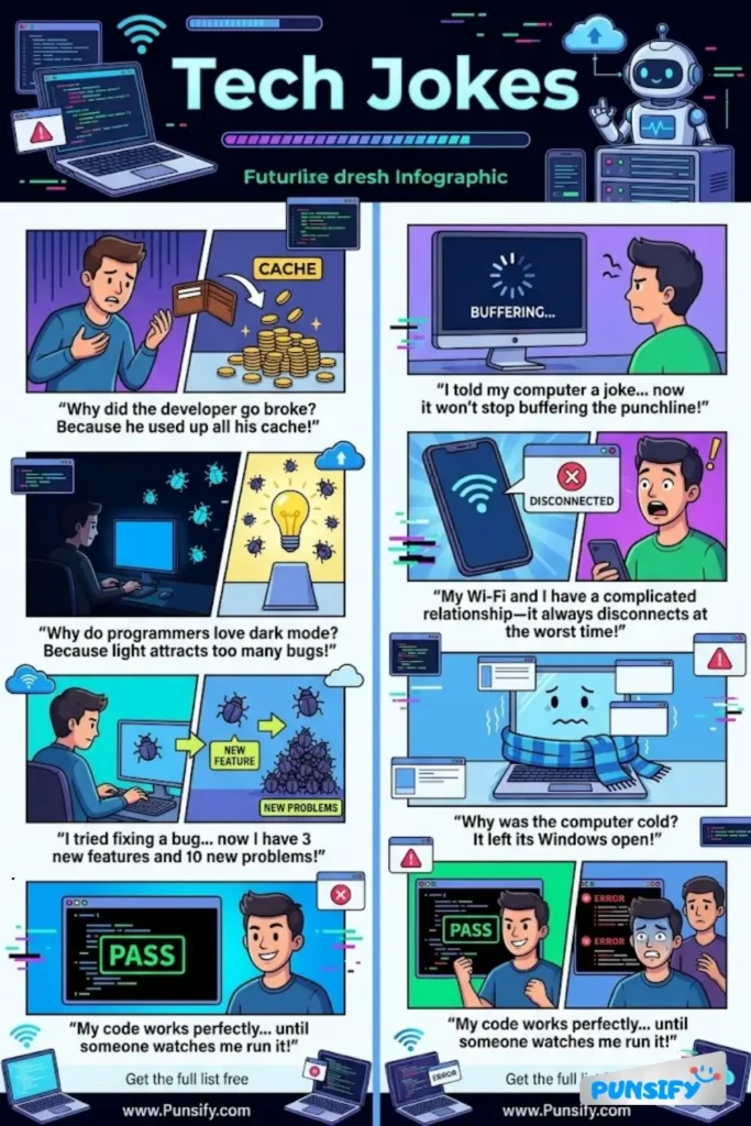 153+ Hilarious Tech Jokes & Puns to Brighten Your Day and Boost Your Smile