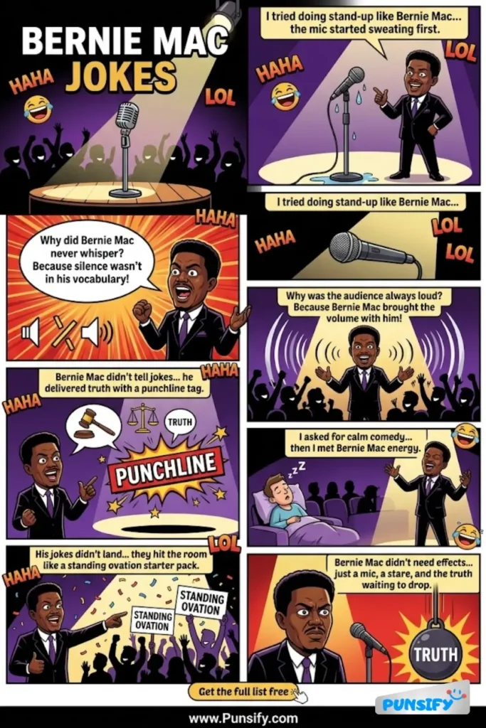 157+ Hilarious Bernie Mac Jokes & Puns That Will Have You Rolling in the Aisles
