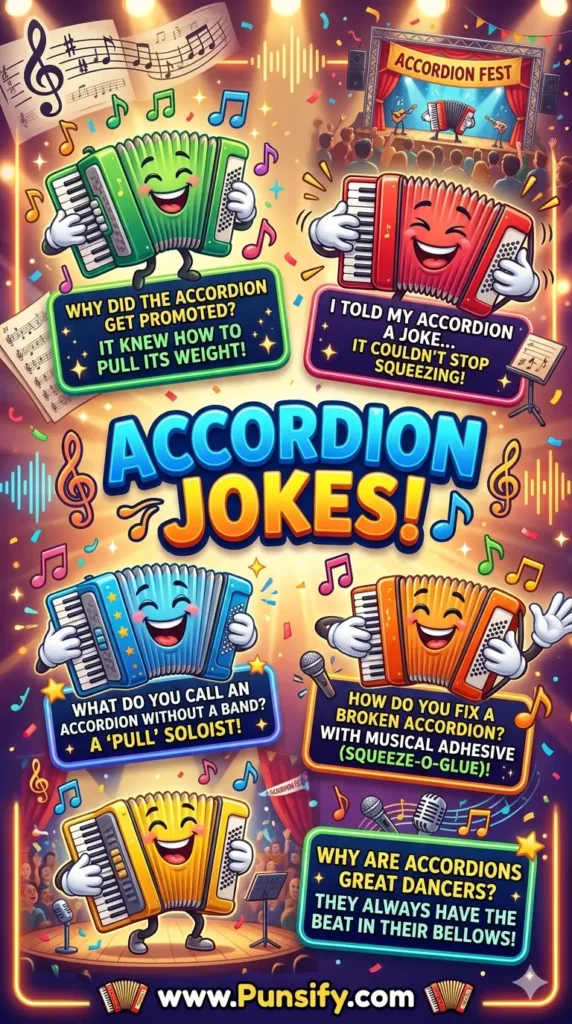 139+ Hilarious Harmony Hits Accordion Jokes and Puns the Right Notes with