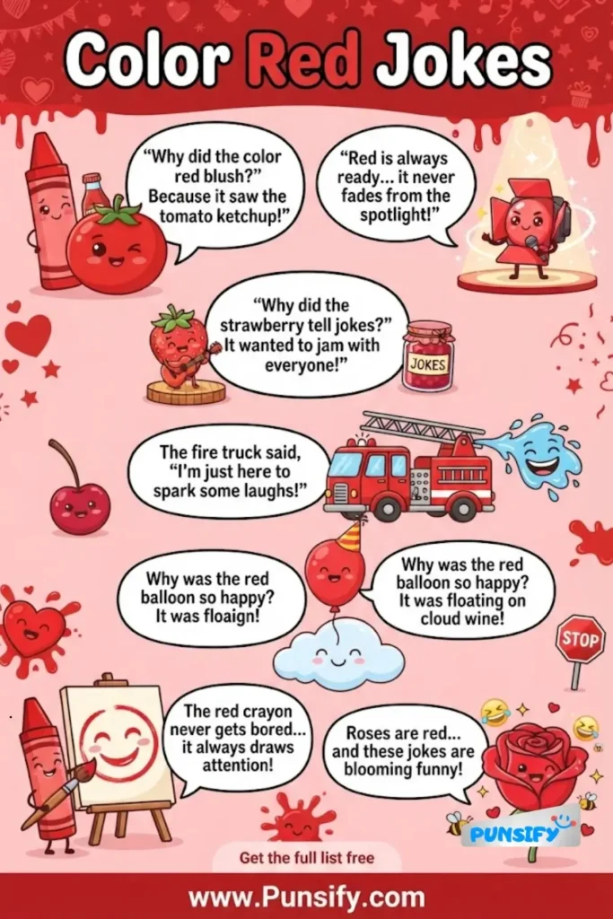 157+ Hilarious Hijinks in Color Red Jokes That Will Paint You Happy in 2026