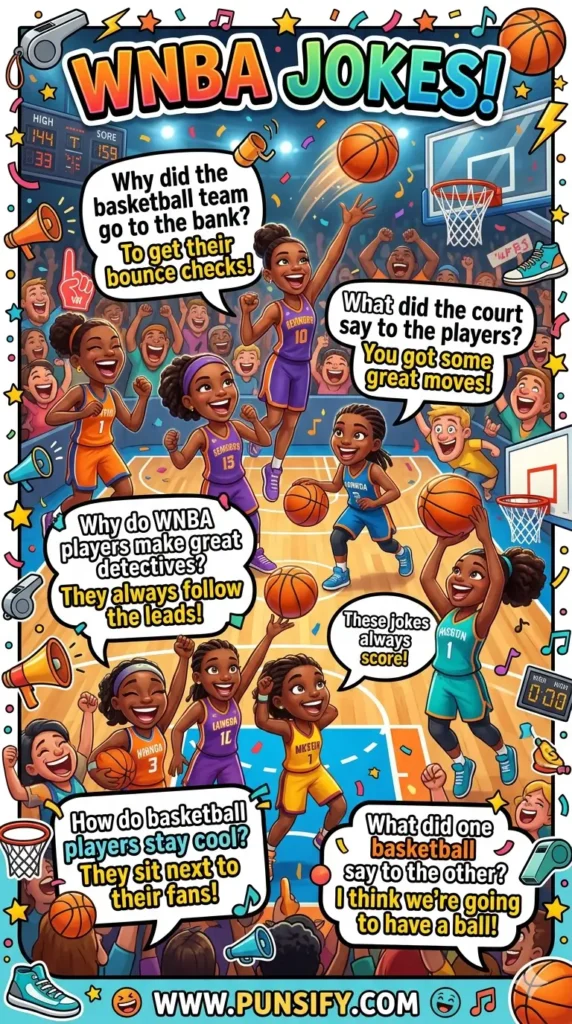 Dribble Me Crazy with 147+ Wnba Jokes That Slam Dunk Your Funny Bone!