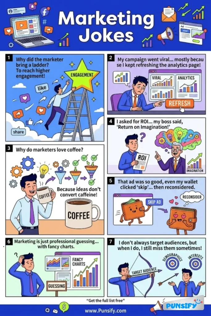 193+ Hilarious Marketing Jokes & Puns to Boost Your Campaign and Bring Smiles