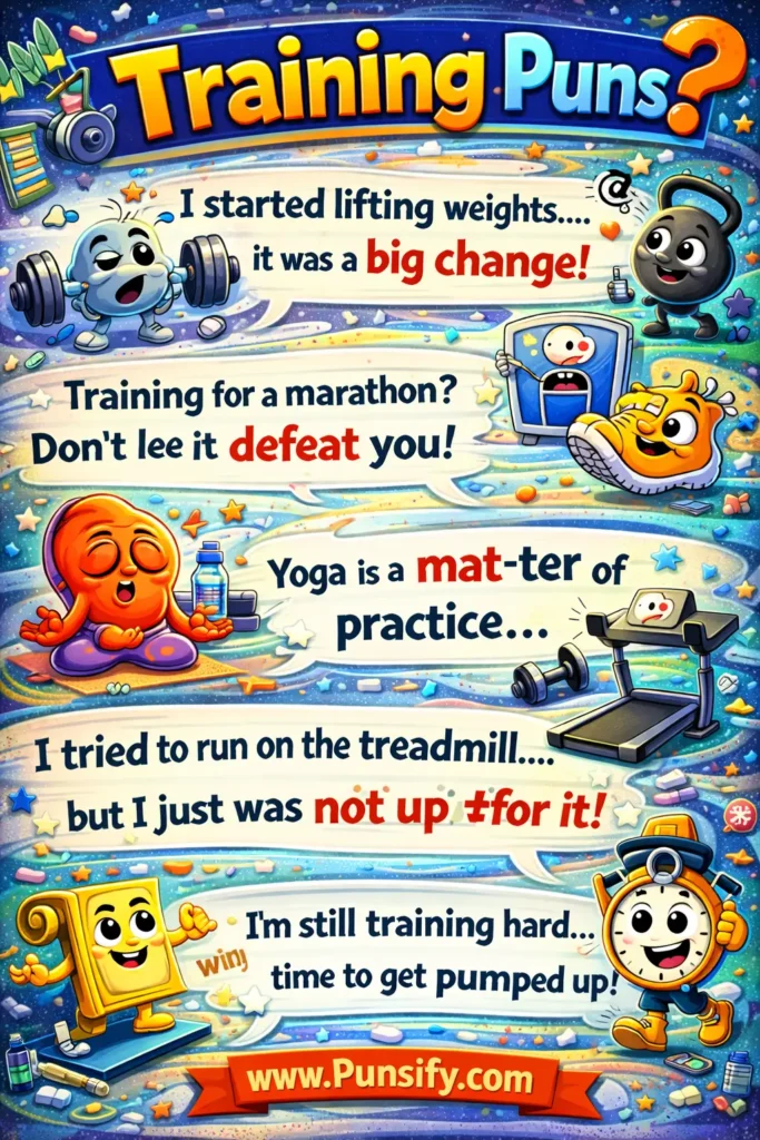 195+ Hilarious Training Puns to Boost Your Workout Motivation and Fun