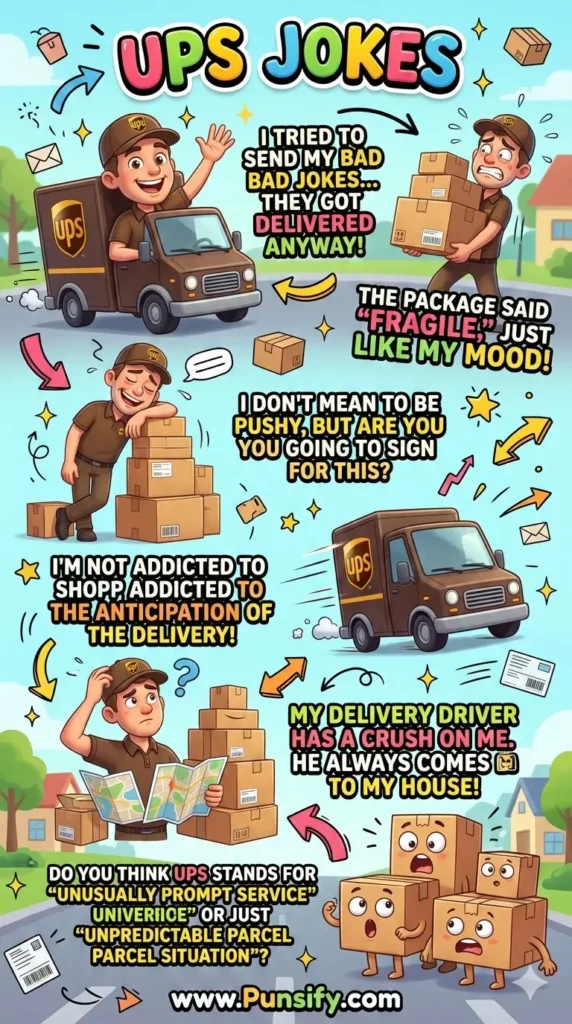 179+ UPS Jokes to Brighten Your Day with Laughter and Fun