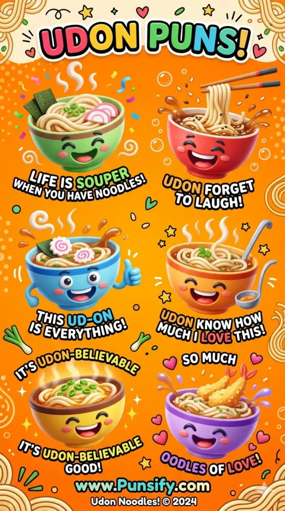 169+ Hilarious Udon Puns to Noodle Your Way to Laughter and Fun
