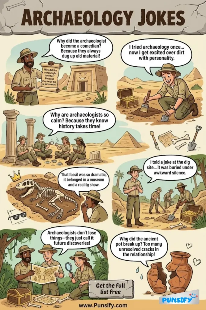 193+ Hilarious Archaeology Jokes & Puns That Will Dig Up Your Funny Bone
