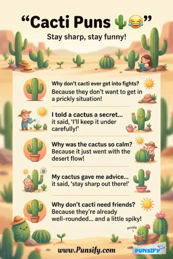 159+ Hilarious Cacti Puns and Jokes That Will Make You Laugh Out Loud