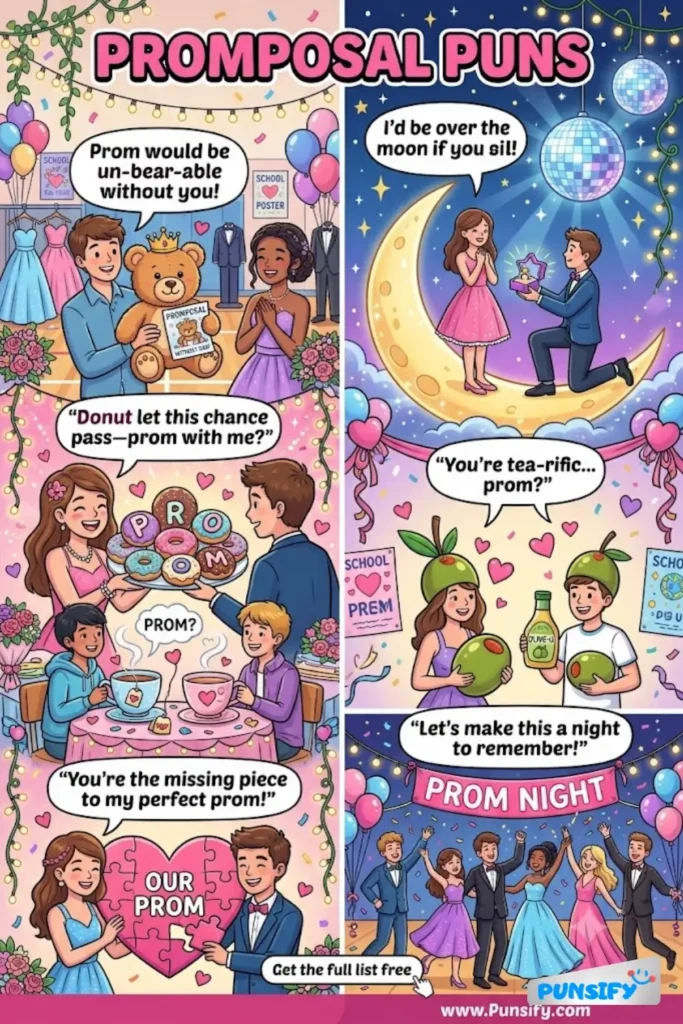 167+ Hilarious Promposal Puns That Will Make Your Date Say Yes