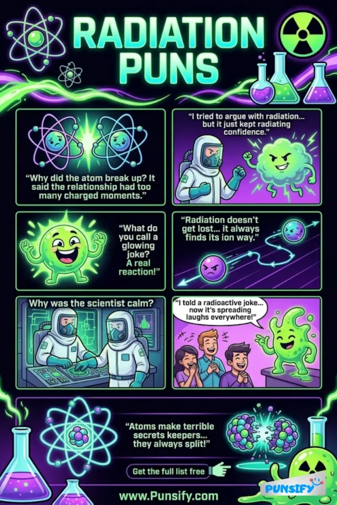 157+ Hilarious Radiation Puns & Jokes That Will Brighten Your Day and Spark Joy