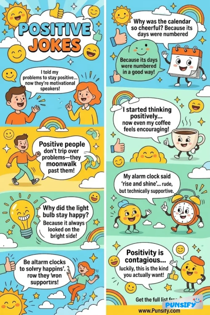 157+ Hilarious Positive Jokes & Puns to Brighten Your Day and Spark Joy