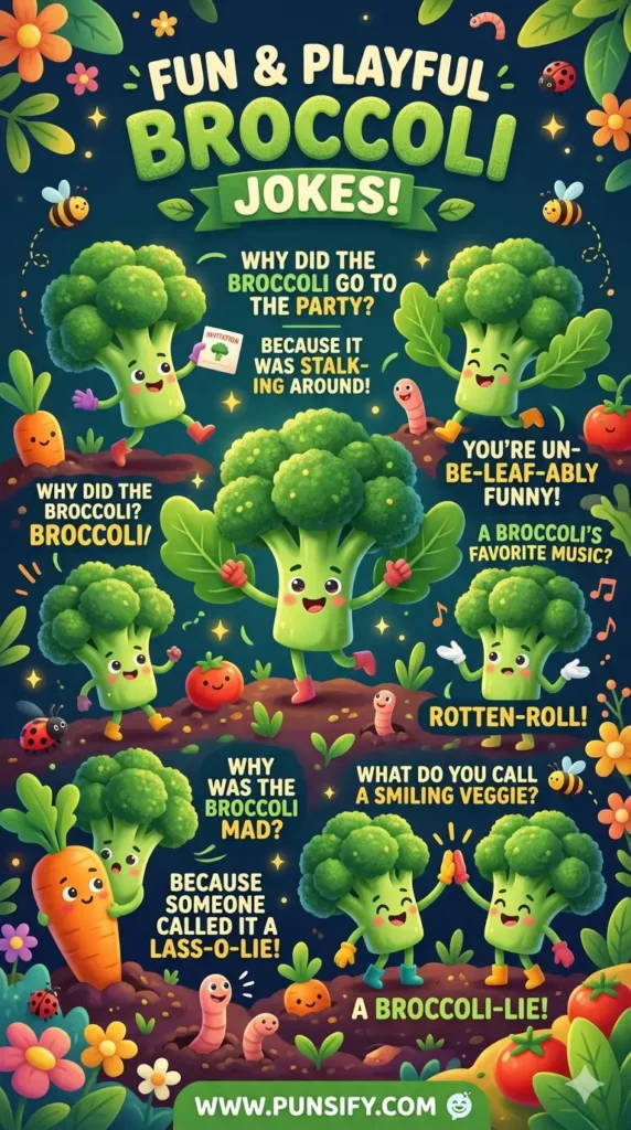 161+ Hilarious Harvest of Broccoli Jokes and Puns That'll Leaf You Laughing