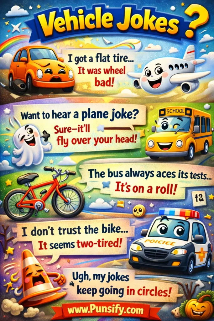 159+ Vehicle Jokes That Will Drive You Crazy with Laughter