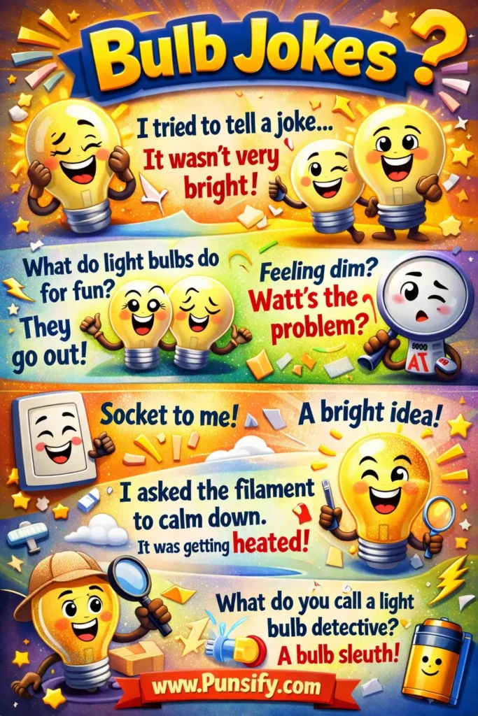 169+ Bright Ideas for a Night of Bulb Jokes and Puns That'll Light Up Your Laughs