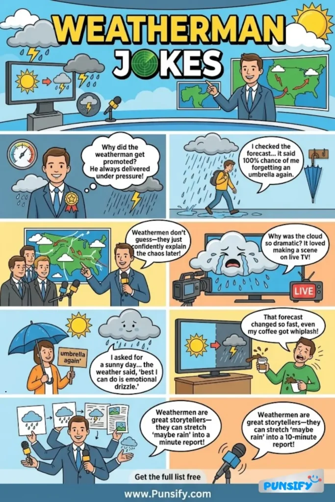 157+ Hilarious Weatherman Jokes & Puns to Brighten Your Forecast and Smile