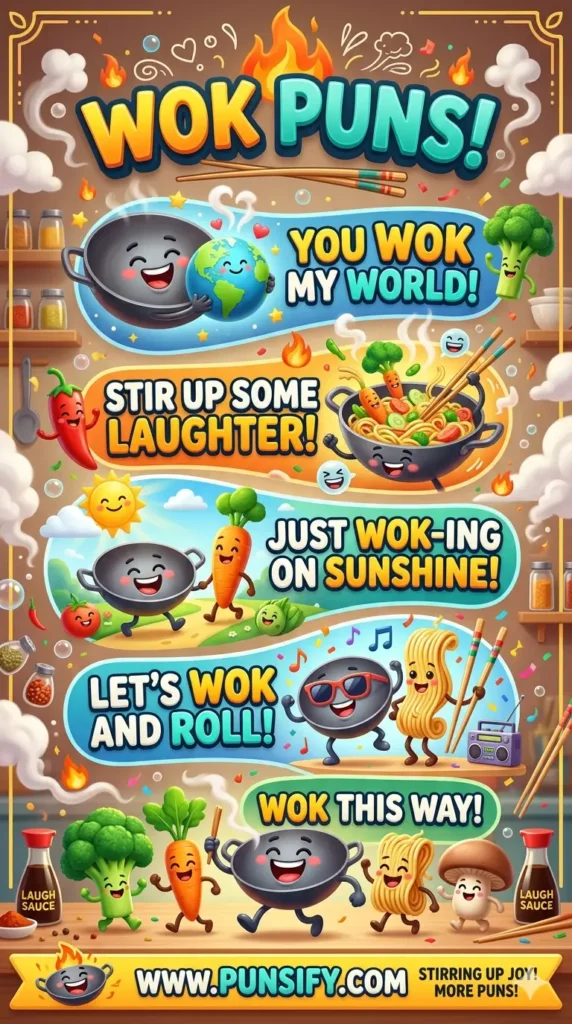 163+ Hilarious Wok Puns That Stir Up Laughter and Flavorful Fun
