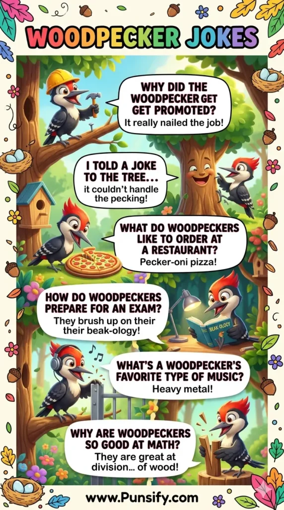 163+ Hilarious Woodpecker Jokes That Will Make You Laugh Out Loud