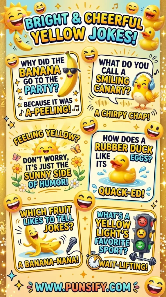 187+ Hilarious Yellow Jokes That Will Brighten Your Day with Laughter