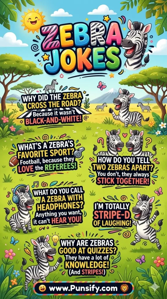 175+ Hilarious Zebra Jokes That Will Have You Laughing Out Loud