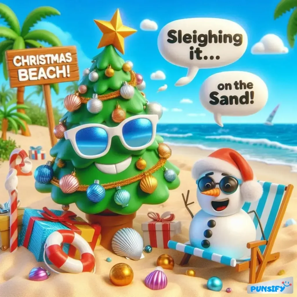 157+ Hilarious Christmas Beach Puns to Make Your Holiday Season Extra Merry and Bright