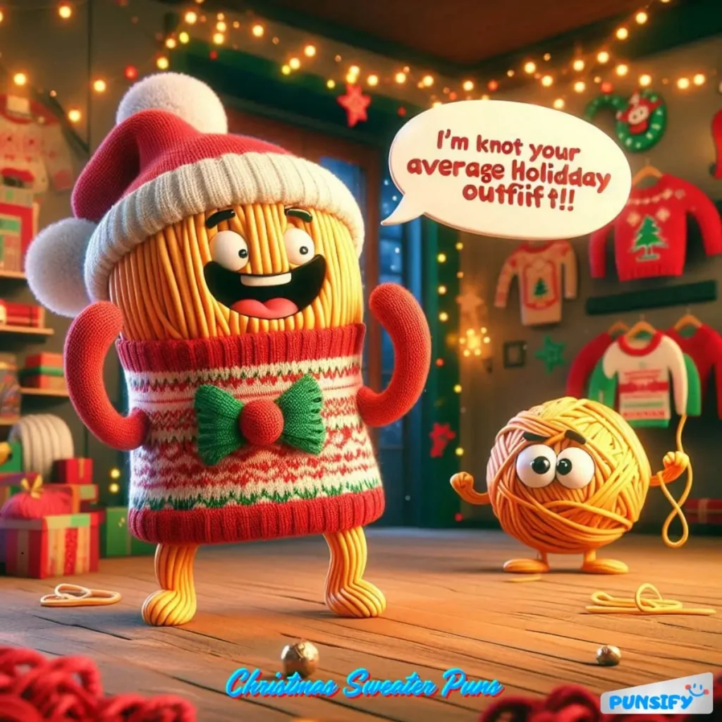 183+ Hilarious Christmas Sweater Puns That Will Knit Together Holiday Laughter