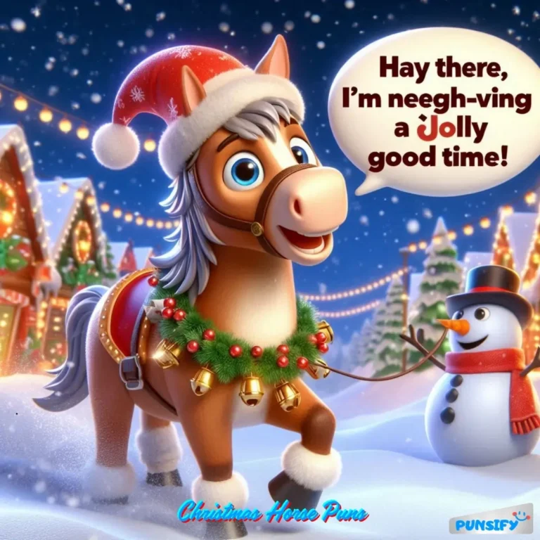 189+ Hilarious Christmas Horse Puns That Will Gallop Into Your Holiday Fun