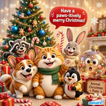 175+ Animal Christmas Puns to Brighten Your Holidays with Laughter and Joy