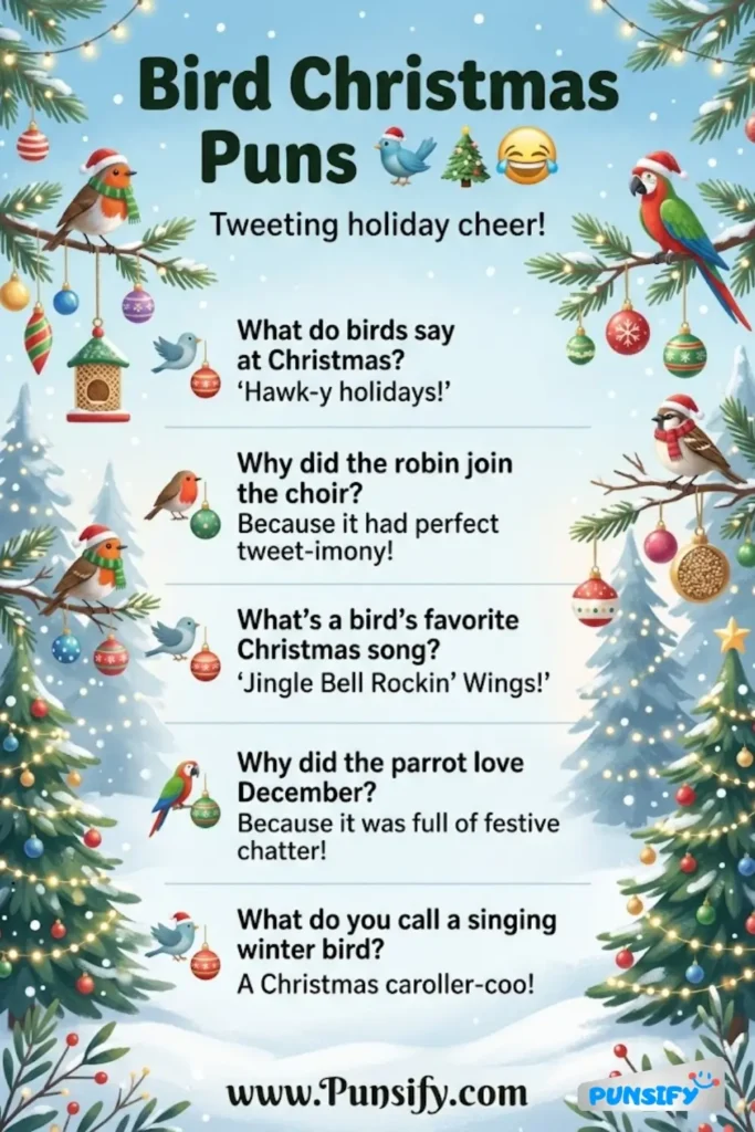 157+ Hilarious Bird Christmas Puns That Will Make Your Holiday Cheer Take Flight