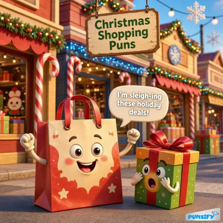 Christmas Shopping Puns